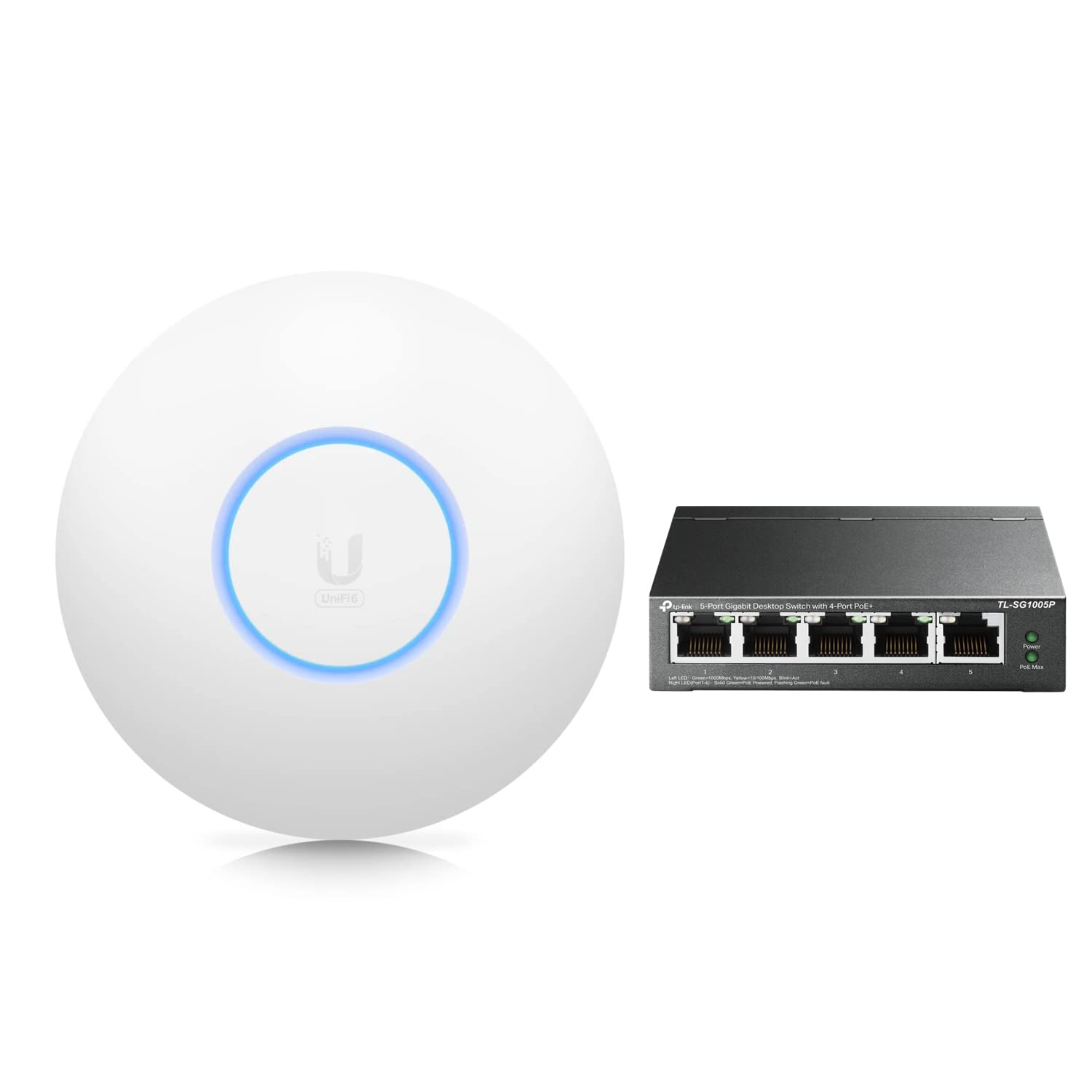 Ubiquiti UniFi 6 Lite Access Point, U6-LITE mit TP-Link TL-SG1005P